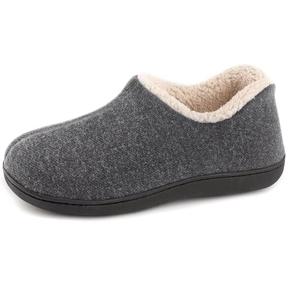 Stylish Grey Women's Indoor Loafers with Memory Foam & Non-Slip Outsole - Size 9 - Picture 1 of 9